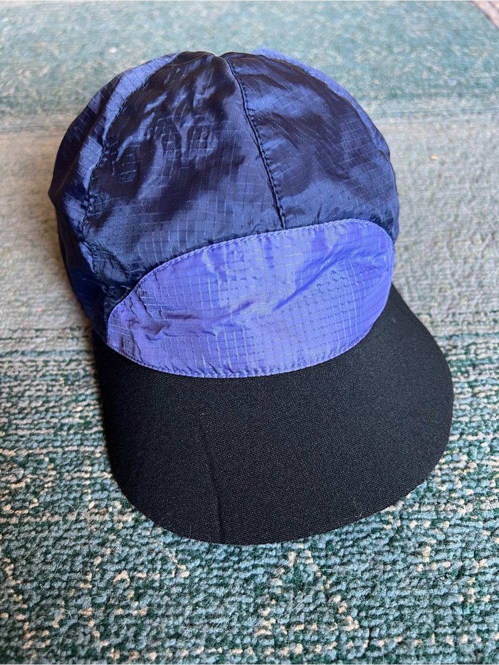 Vintage Navy and purple Gore-Tex lightweight cap Chlorophylle, Adjustable
